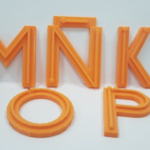 Letras impresas en 3D