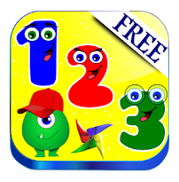 Logo de la aplicación preescolar aprende números 123