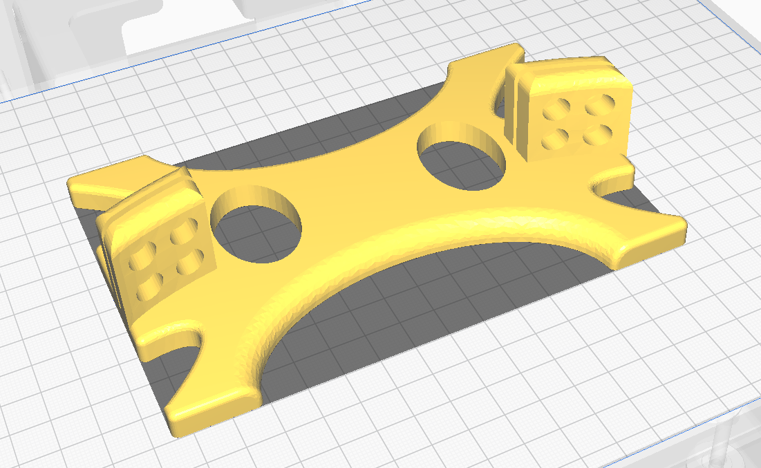 Modelo 3D del soporte para fichas A3