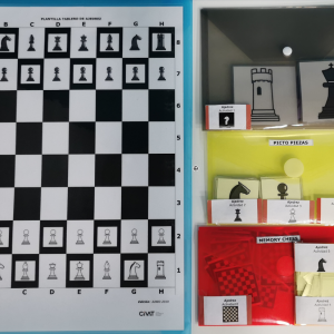 Material de diseño propio para el kit de ajedrez