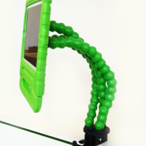 Soporte flexible de 3 brazos color verde