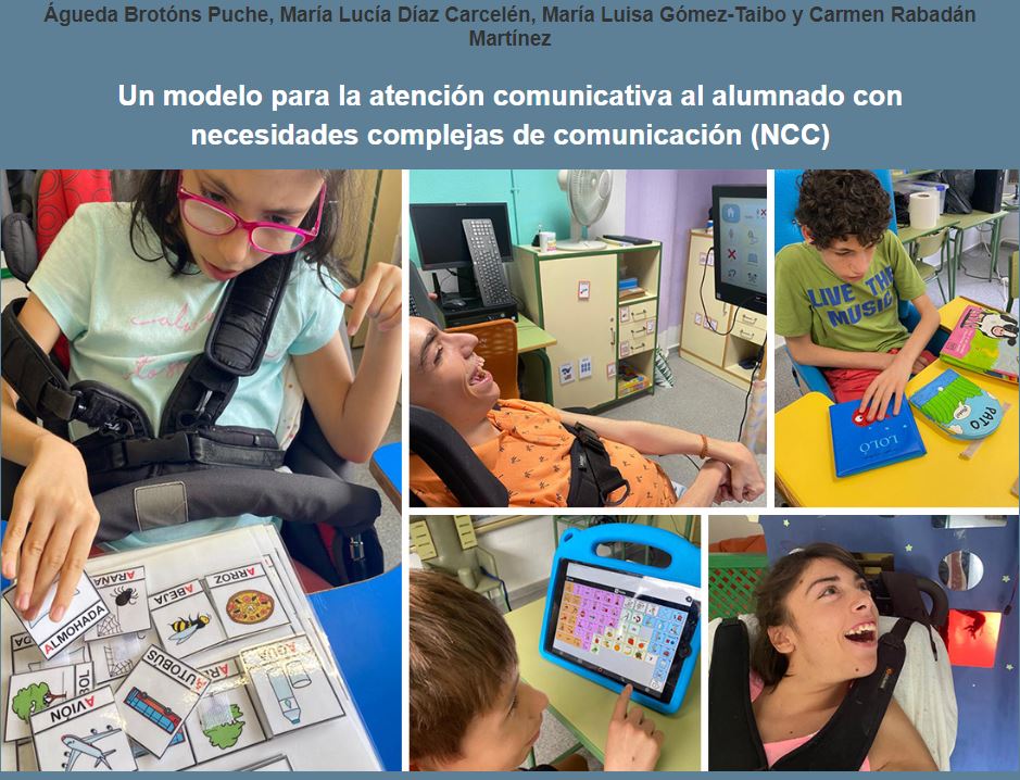 Portada del documento Modelo de Atención Comunicativa al alumnado con Necesidades Complejas de Comunicación